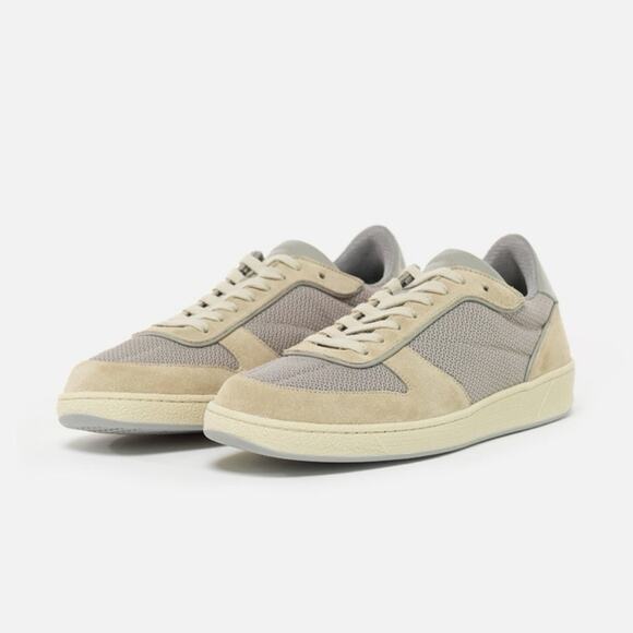 John Elliott Handcrafted Taupe & Gray Low Top Leather Sneakers EU 44 Size 11 - Picture 12 of 12